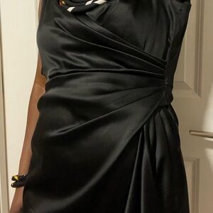 White House black market black evening dress size 4